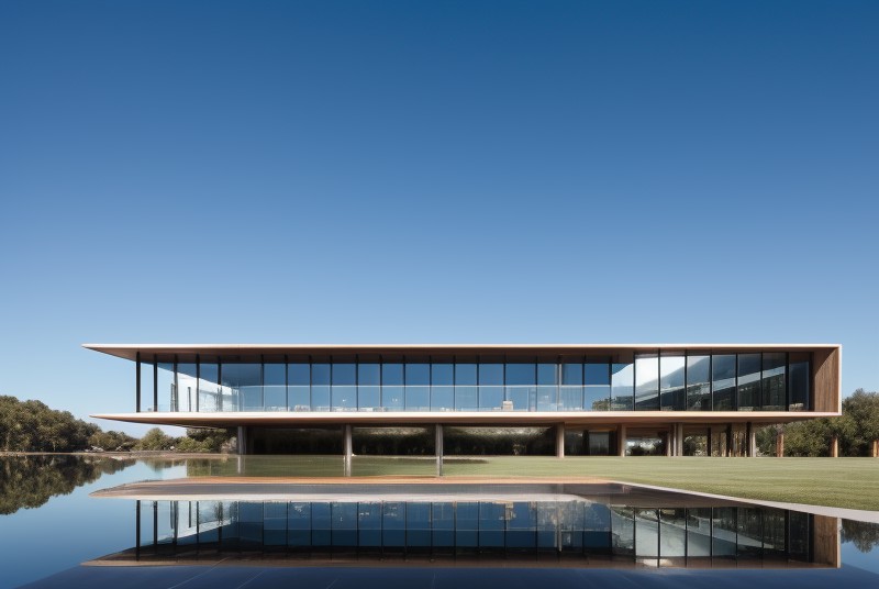 19098-3690131166-reflection, sky, reflective water, building, tree, water, blue sky, cloud, window, modern_architecture_style.png